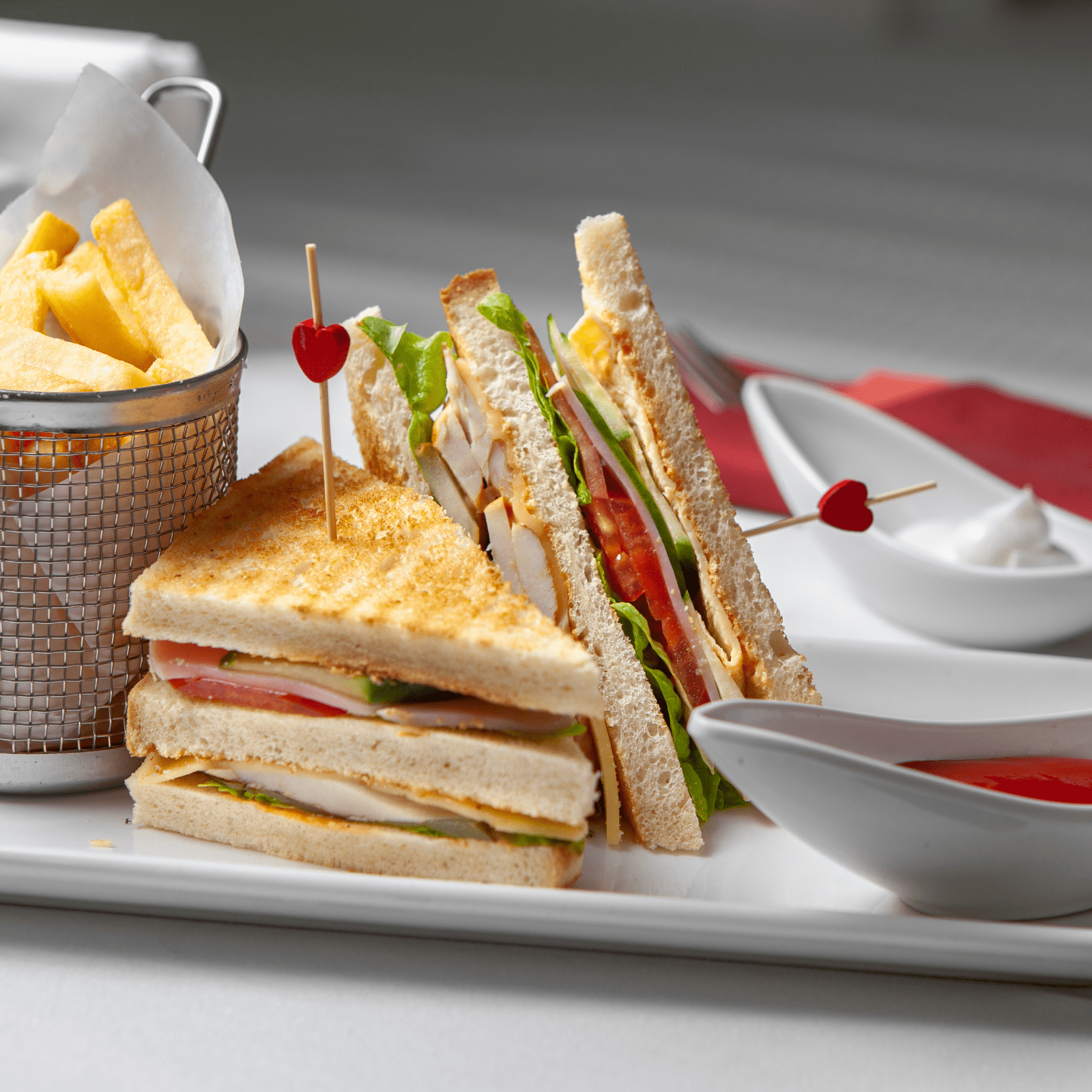 enjoy delicious sandwiches at hotel la grande