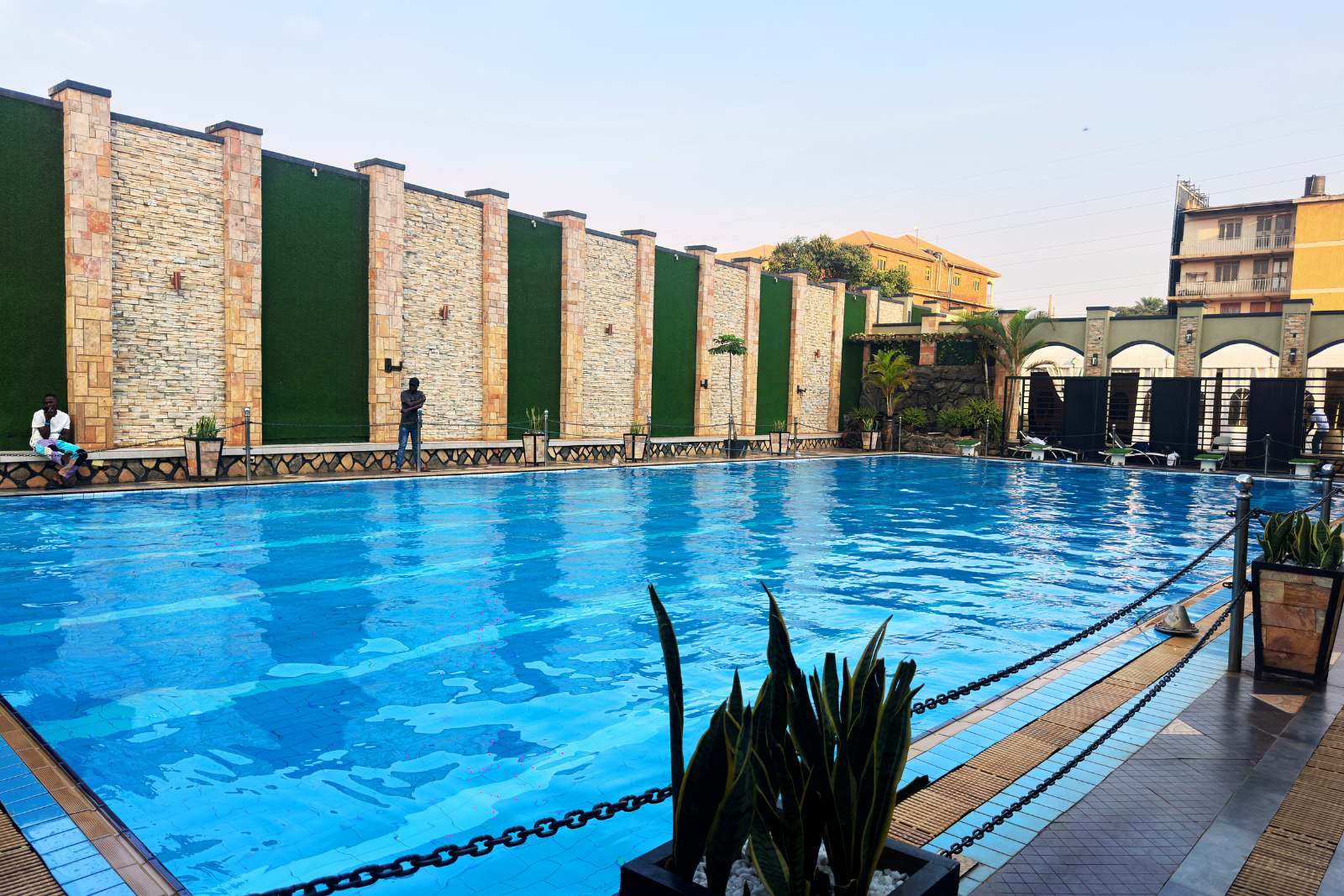 swimming pool at hotel la grande